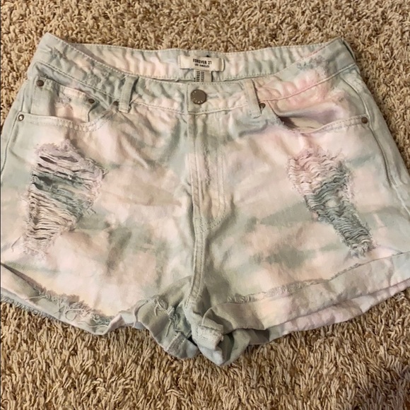 Forever 21 Colored Jean Shorts - Picture 1 of 4